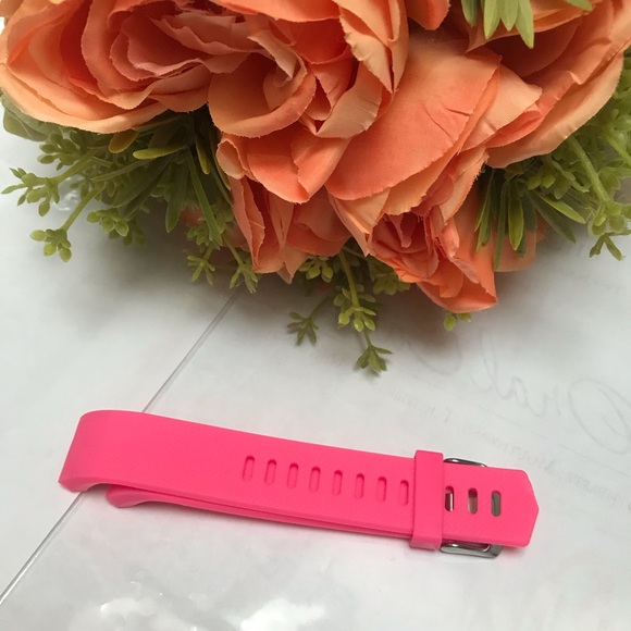 For Fitbit Charge 2 Pink Silicone Replacement Band - Picture 8 of 8